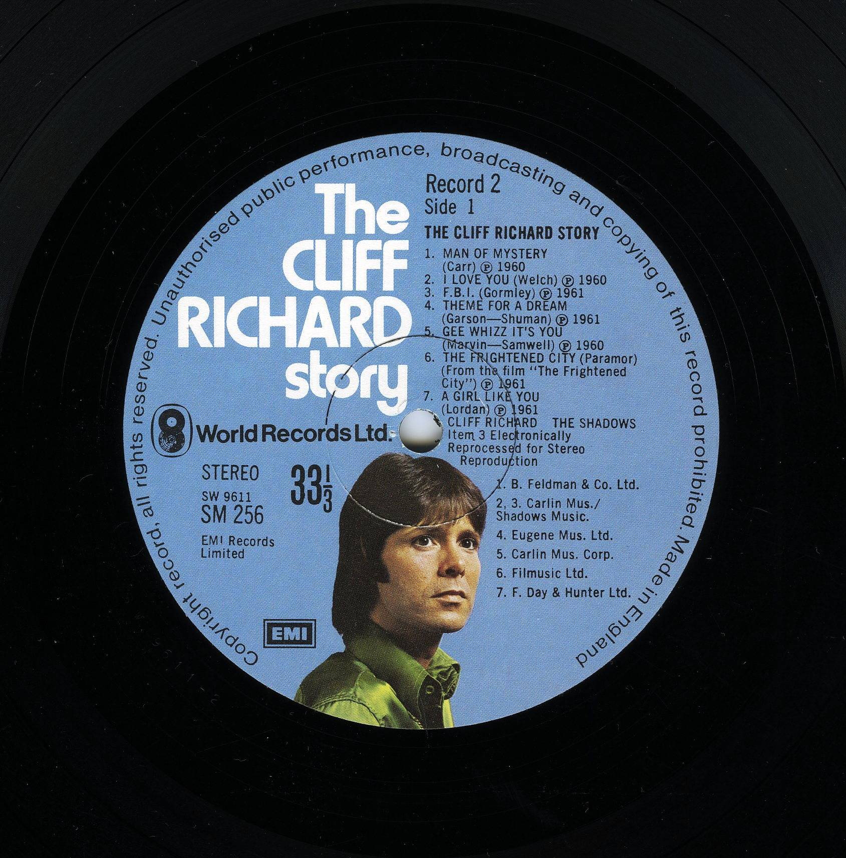 Cliff Richard The Cliff Richard Story [lp label c]